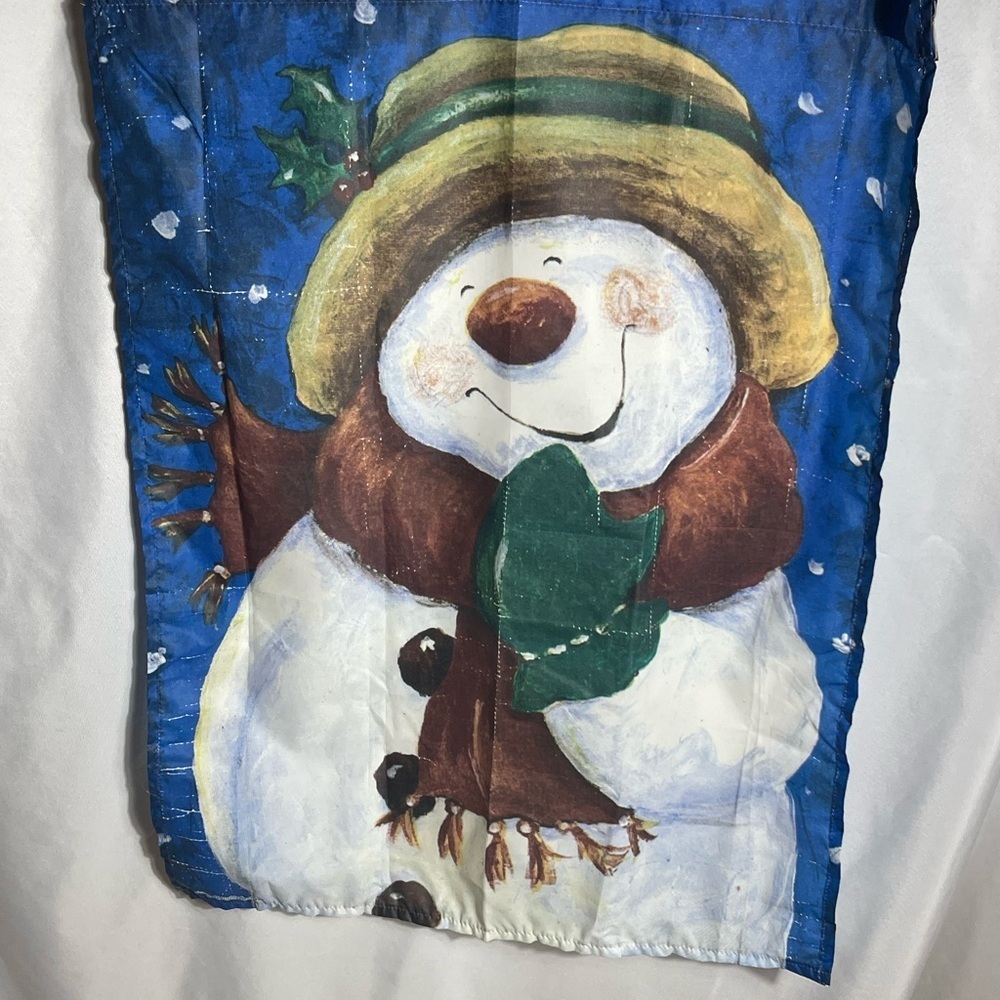 Snowman Winter Garden Flag 28x34 Holiday Outdoor Yard Seasonal Decor